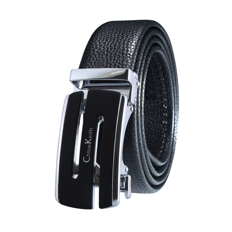 Men Belts Famous Brand Custom Luxury Leather Belts Alloy Automatic Buckles Belt