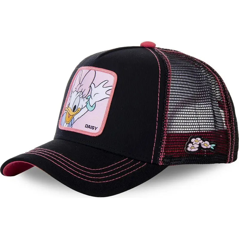 High Quality Disney Styles Anime Cartoon Snapback Cotton Baseball Cap Men Women Hip Hop Dad Hat Trucker Mesh Hat Dropshipping