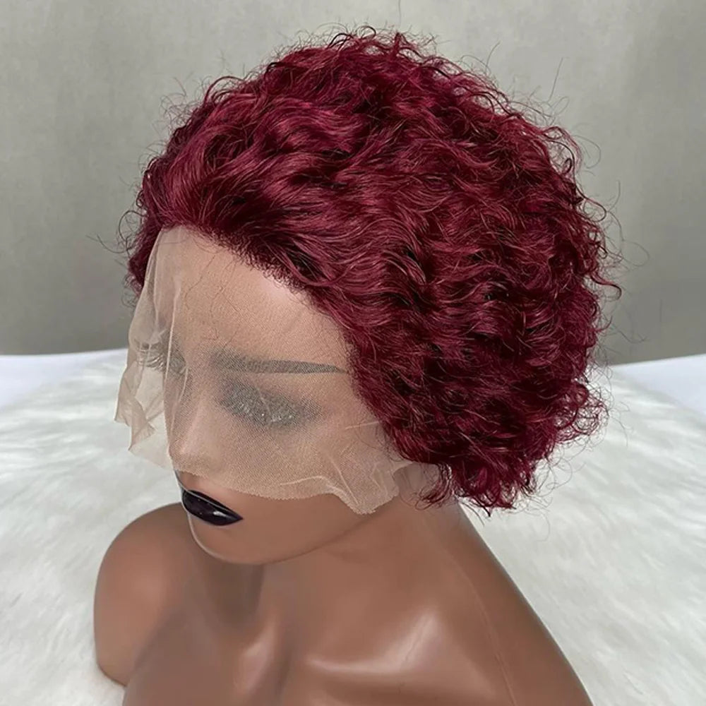 Pixie Cut Wig Human Hair 13x1 Lace Frontal Wigs Human Hair Short Bob Human Hair Wigs for Black Women Lace Front Human Hair Wig