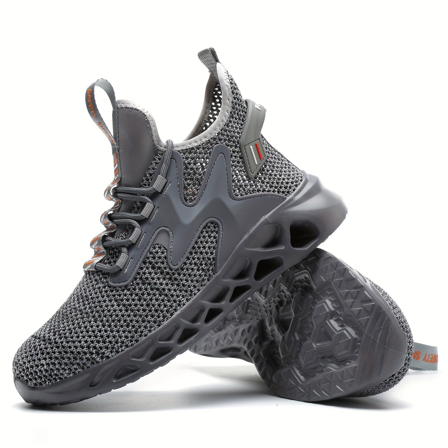 Men's Durable Steel Toe Work Shoes  Safety  Comfort